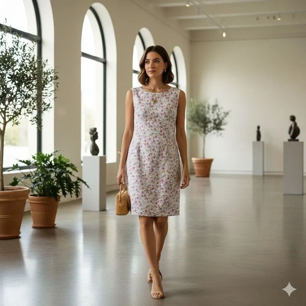 Vintage Casual Corner Annex ditsy Floral Dress size 8 spring dress